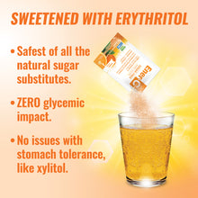 Mélange pour boisson sans sucre<br> 1 000 mg de vitamine C<br> Orange